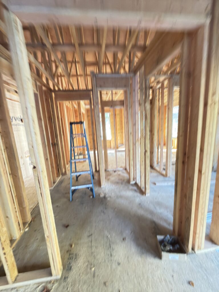 Framing carpentry on residential addition - Action Construction