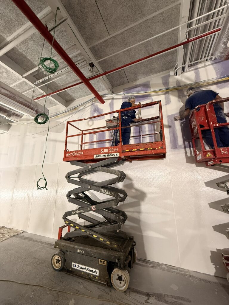 Commercial interior renovation in progress - Action Construction