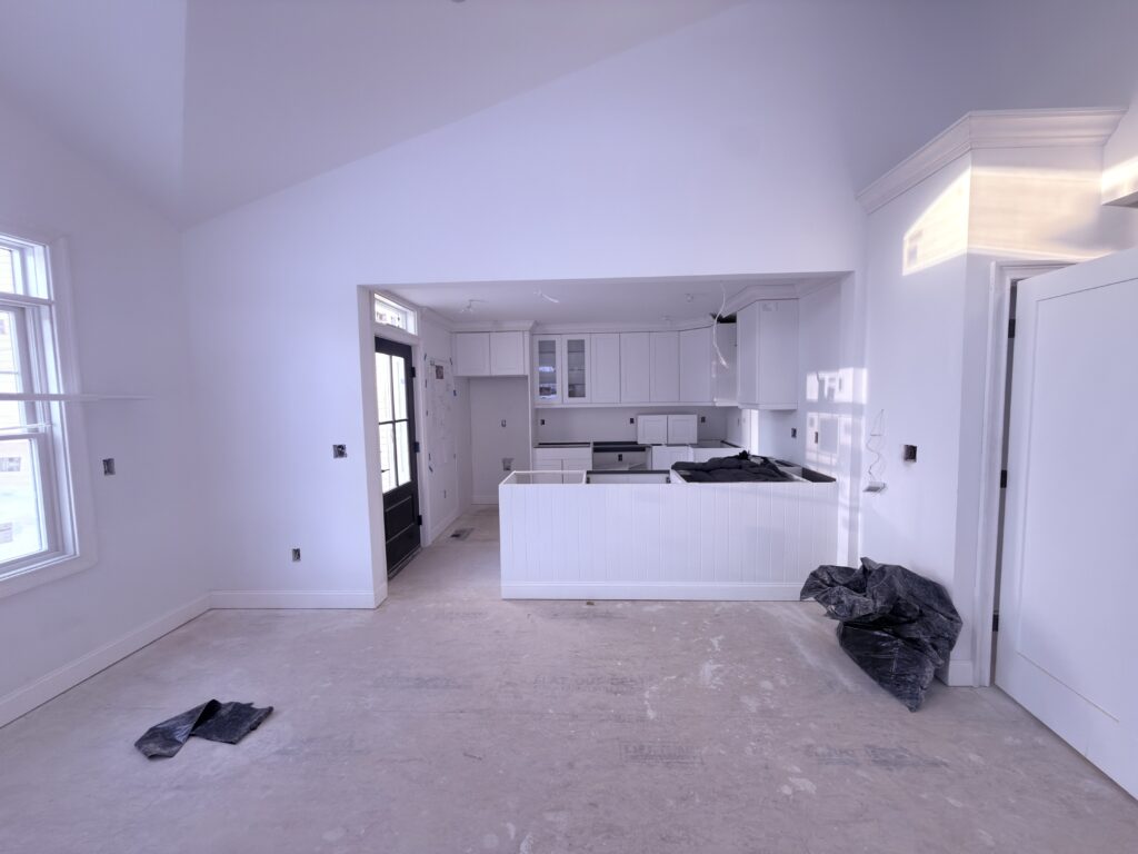 Open concept kitchen remodel with custom cabinetry - Action Construction